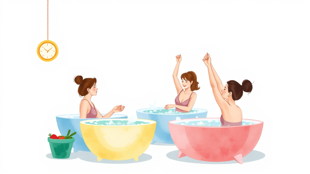 재발 방지를 위한 생활 습관 (illustration 스타일)