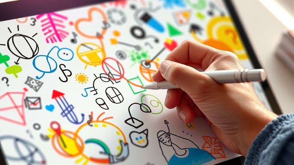 S펜 활용, 창의적 작업 환경 (realistic 스타일)