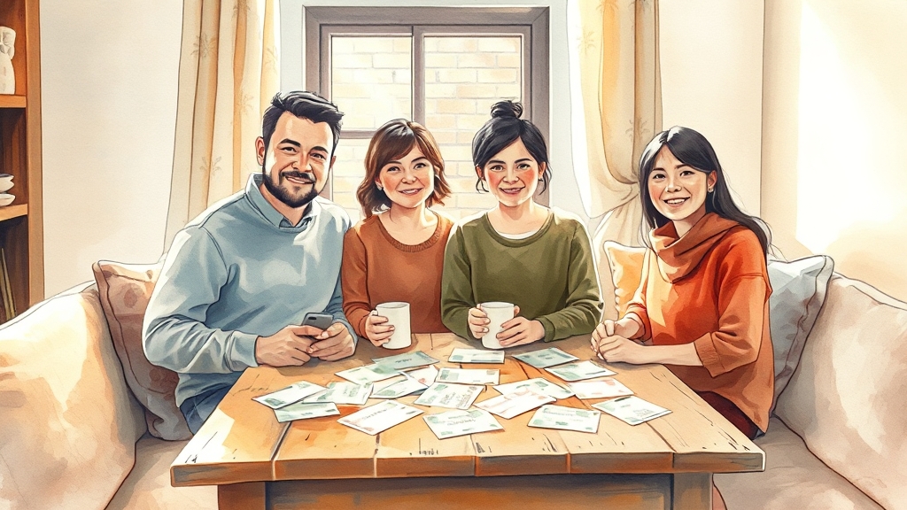 생활비 절약 카드 추천 (watercolor 스타일)