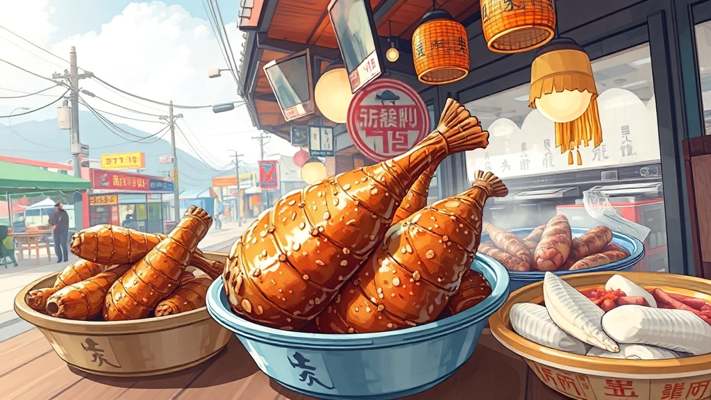강릉 지역별 맛집 탐구 (realistic 스타일)