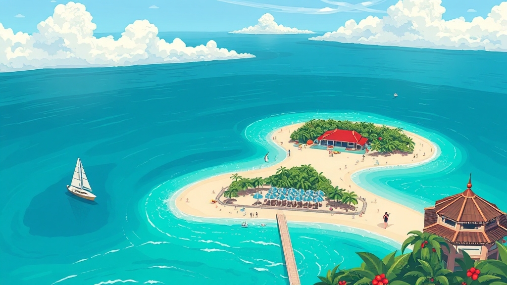 럭셔리한 휴식, 괌 & 사이판 추천 (illustration 스타일)