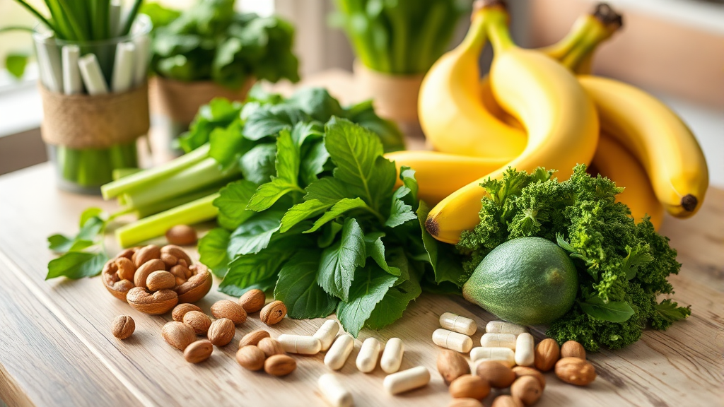 마그네슘, 얼마나 섭취해야 할까요? (realistic 스타일)