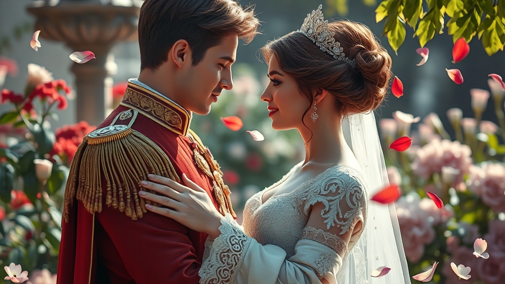 세자 이건과 최명윤의 관계 변화 (realistic 스타일)