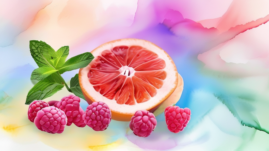 다이어트 식단과 함께하는 건강한 생활 습관 (watercolor 스타일)