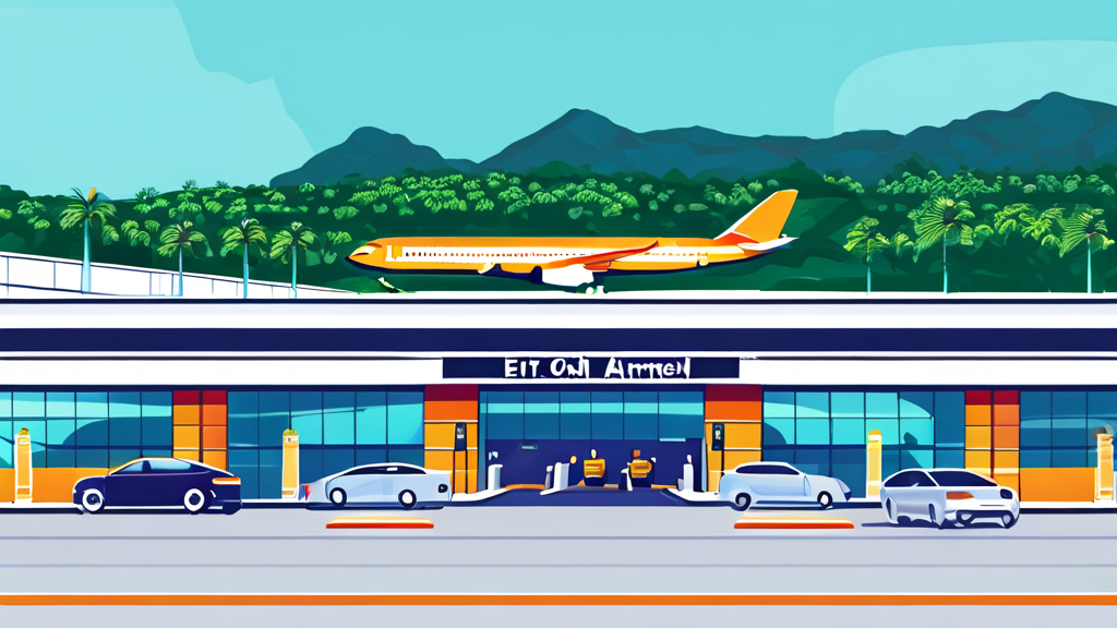 인천공항 발렛 주차 예약 및 이용 절차 (cartoon 스타일)