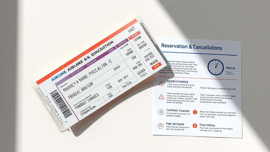 마일리지 예약 시 주의사항 (realistic 스타일)