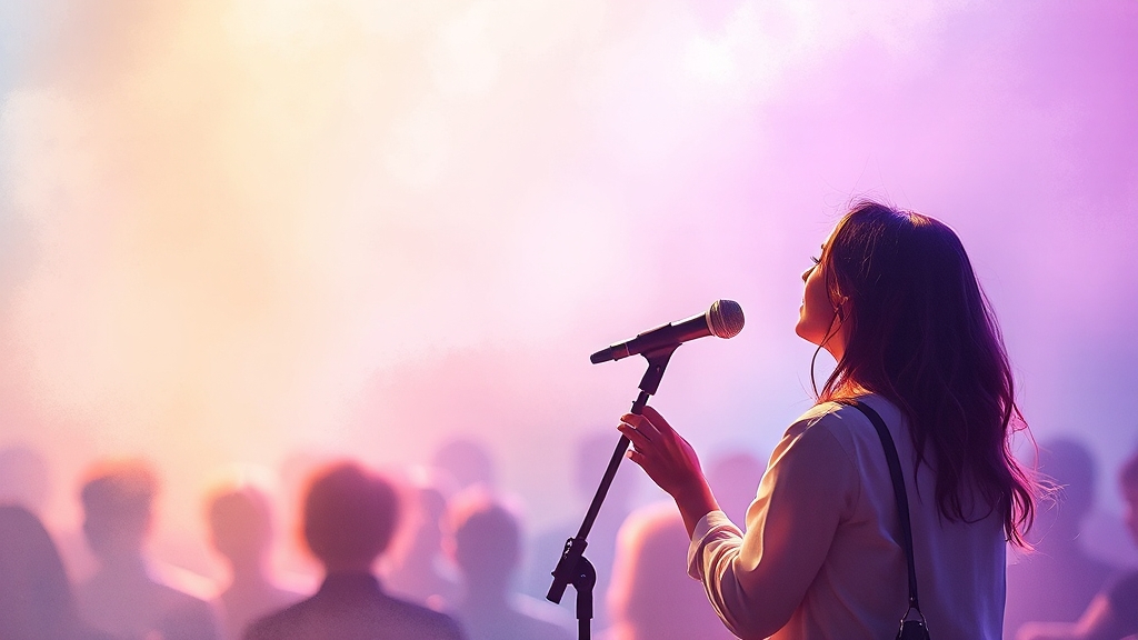 수상 소감 속 소신 (watercolor 스타일)