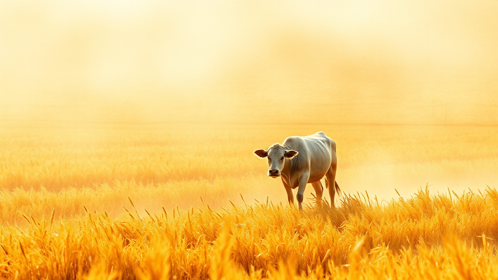 소띠 운세: 노력의 결실 (watercolor 스타일)