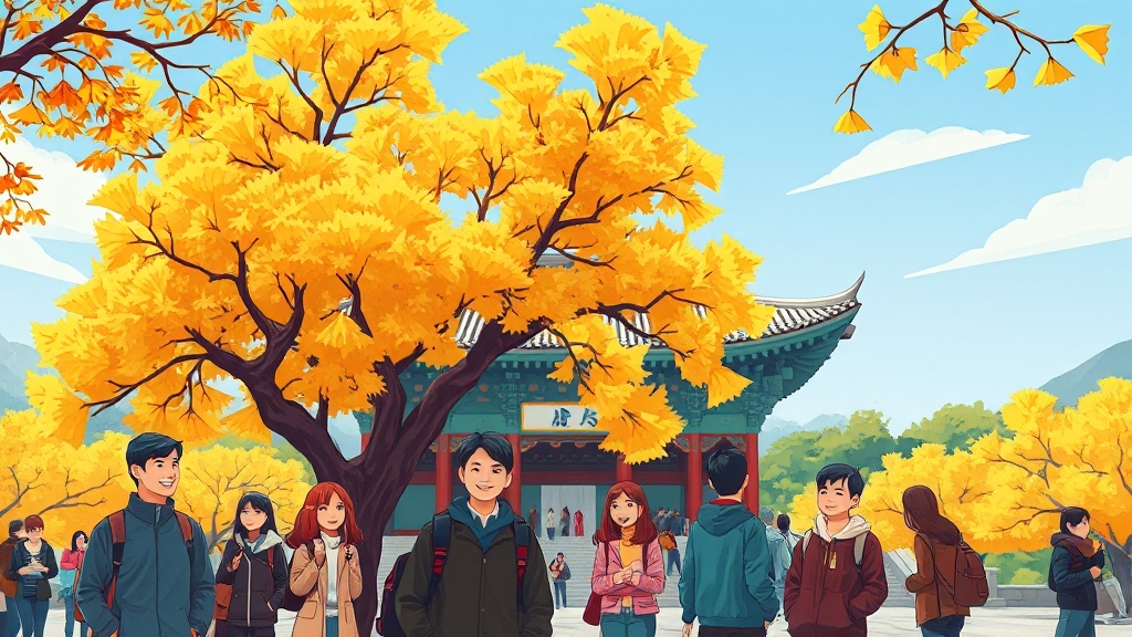 용문사 은행나무 가는 길 (cartoon 스타일)