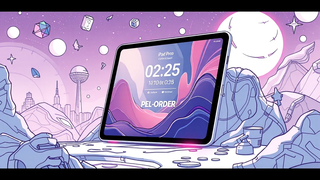 M5 사전예약: 최신 정보 (illustration 스타일)