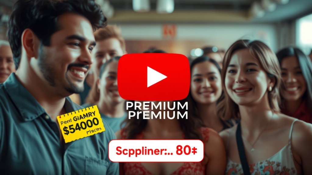 유튜브 프리미엄 대체 서비스 (realistic 스타일)