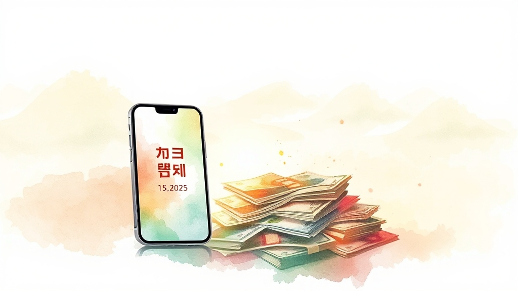 SKT 번호이동 시 위약금 환급 방법 (watercolor 스타일)