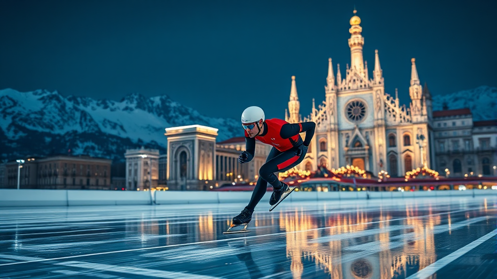 2026 동계올림픽 개요 (realistic 스타일)