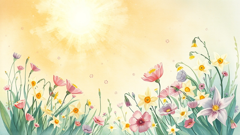 통합 면역 치료, 암 회복의 핵심 (watercolor 스타일)