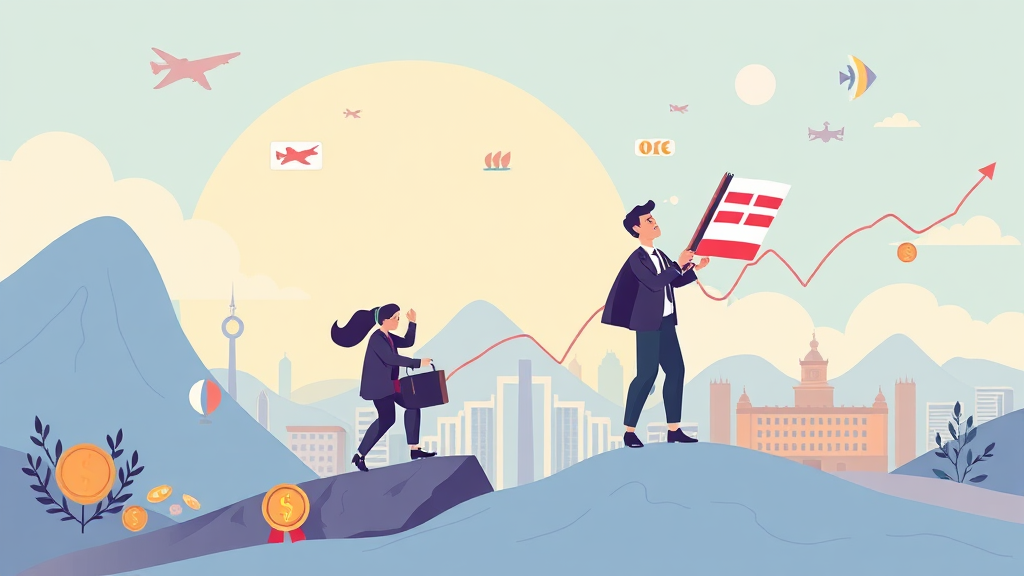 환율 변동성, 어떻게 대처할까? (illustration 스타일)