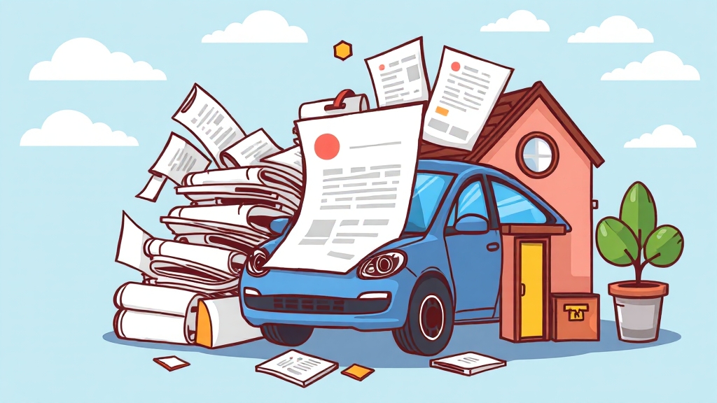 가입 절차와 필요 서류 (cartoon 스타일)