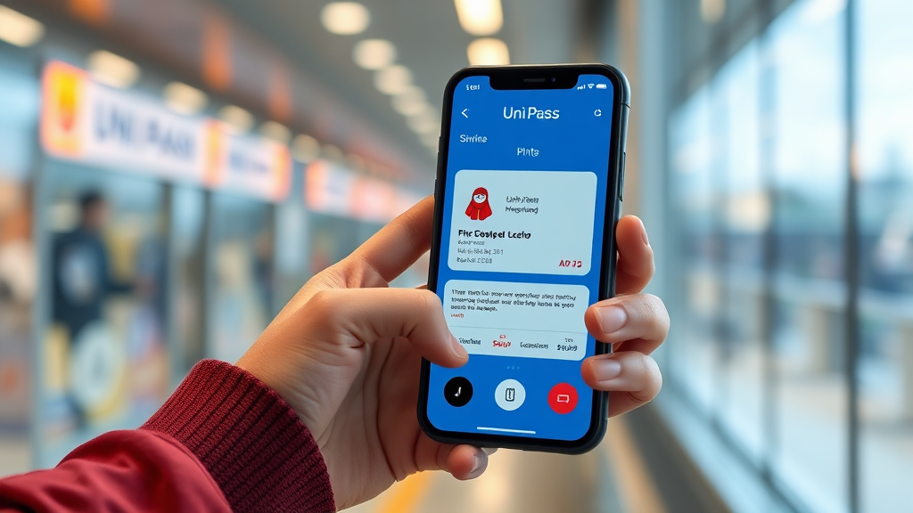 개인통관고유부호 조회 및 재발급 방법 (realistic 스타일)