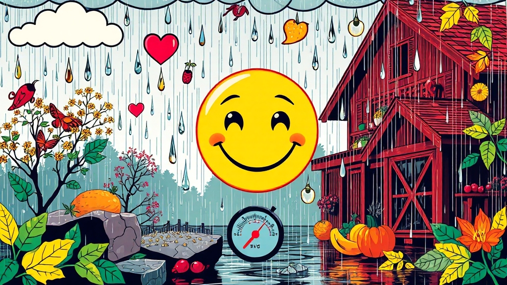 장마철 건강, 어떻게 지켜야 할까요? (popart 스타일)