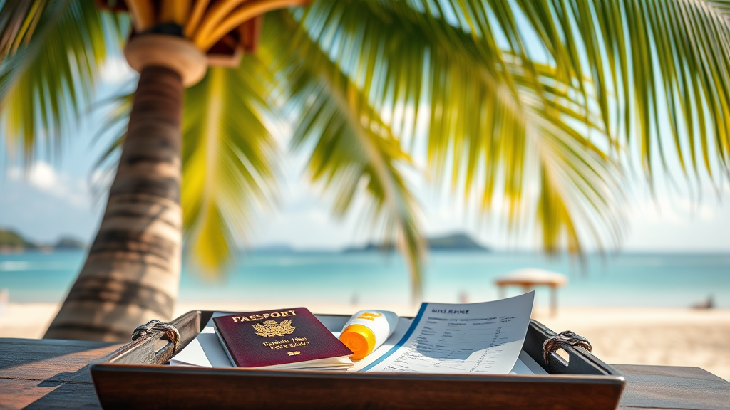 푸꾸옥 여행 전 체크리스트 (realistic 스타일)