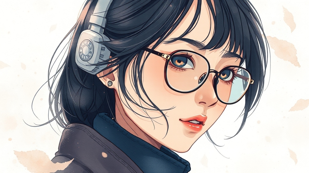 캐릭터 변화: 감정선 및 묘사 (watercolor 스타일)