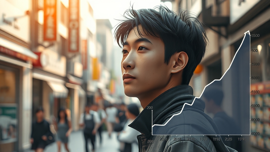 20대, 지지율 상승 이유는? (realistic 스타일)