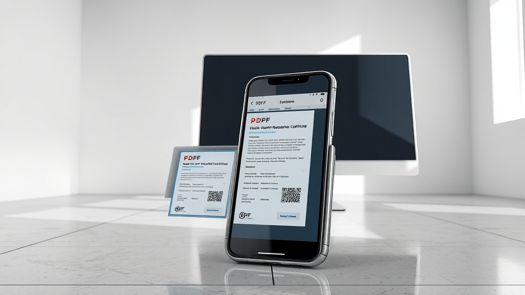 PDF 저장 & 출력 (illustration 스타일)