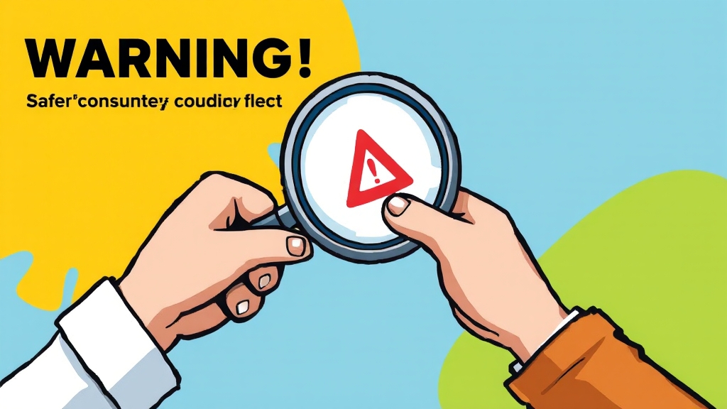 사기 예방, 잊지 마세요! (cartoon 스타일)