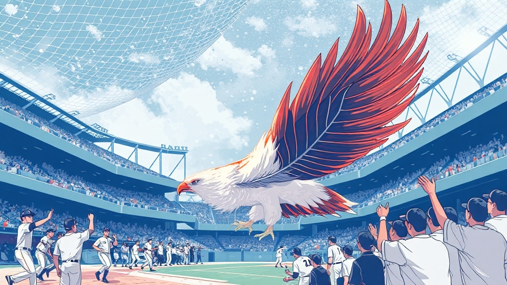 플레이오프 주요 경기 결과 분석 (illustration 스타일)