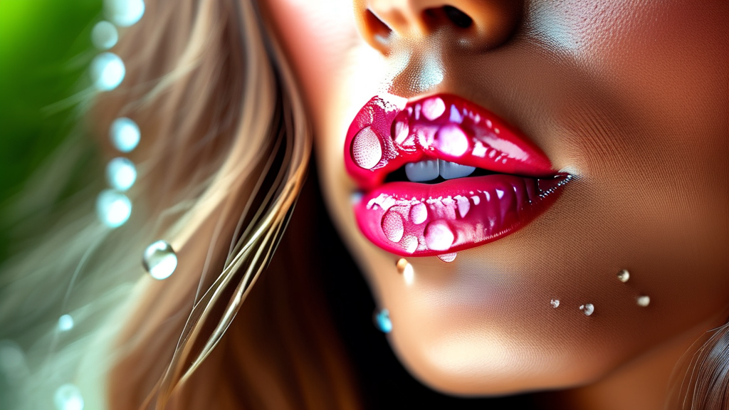 건강한 입술을 위한 생활 습관 가이드 (realistic 스타일)