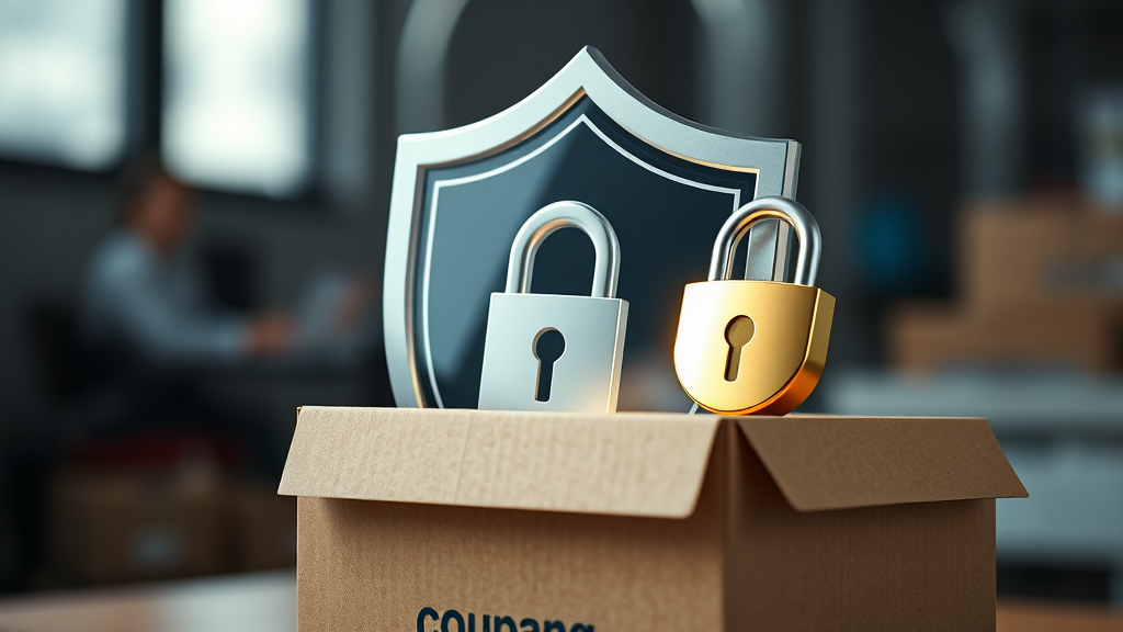 쿠팡 개인정보, 이제 안심하세요! (realistic 스타일)