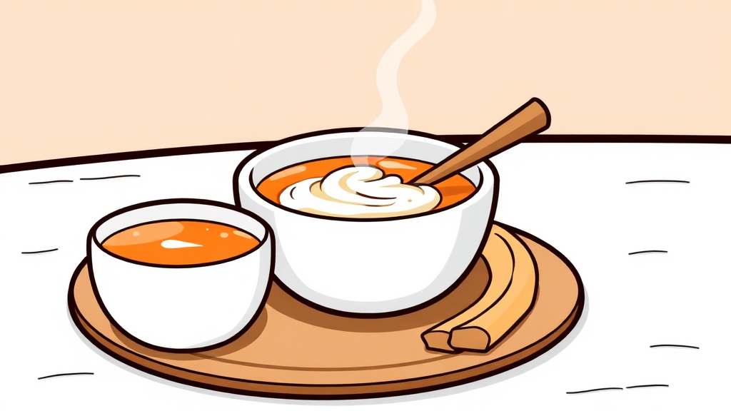 사랑니 발치 후 식단: 회복을 돕는 음식 선택 (cartoon 스타일)