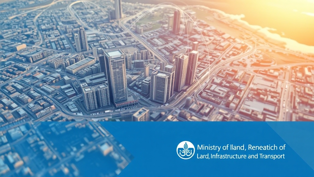 디지털 트윈 기술: 국토교통부의 활용 사례 (realistic 스타일)