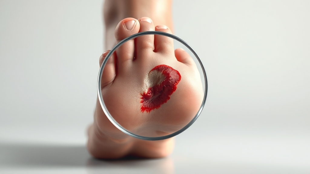 당뇨발: 예방 및 관리 (realistic 스타일)