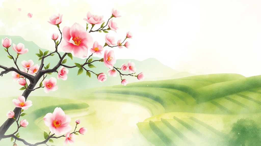 하동 여행의 묘미: 제철 먹거리 및 주변 관광지 (watercolor 스타일)