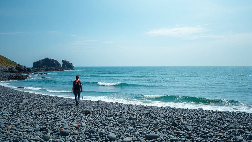 무녀도 트레킹 코스 (realistic 스타일)