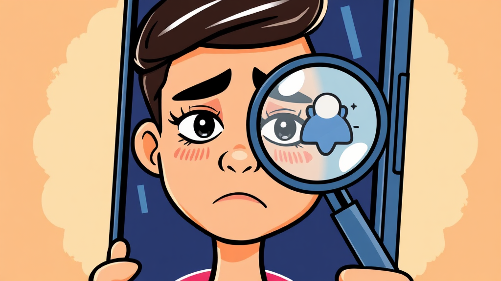 알뜰폰 안면인식 의무화 (cartoon 스타일)