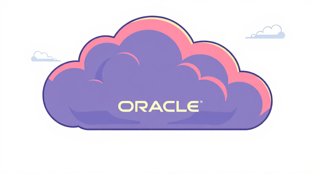 오라클 사업 모델 및 경쟁 환경 심층 분석 (cartoon 스타일)