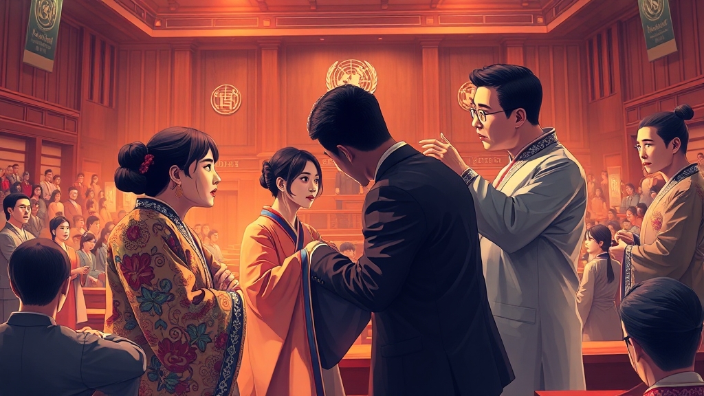 정기국회 개막과 예산안 격돌 예고 (illustration 스타일)