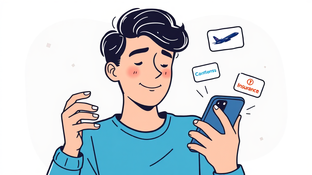 통신사별 핸드폰 보험 조회 완벽 가이드 (illustration 스타일)