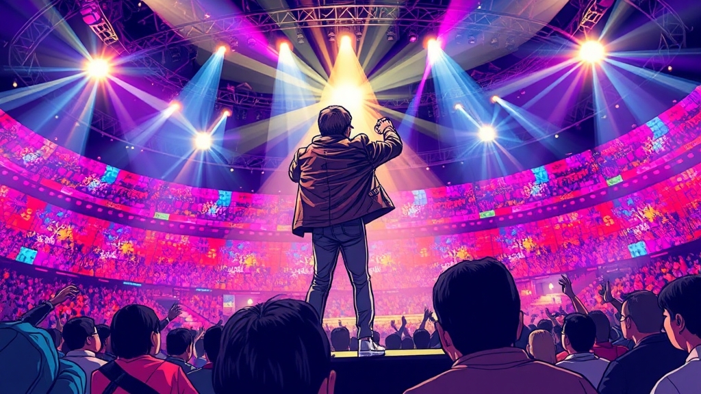 공연 상세 정보: 무대 구성 및 기대 요소 (cartoon 스타일)