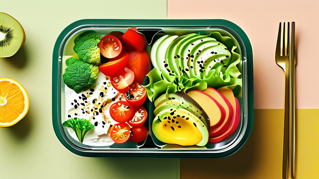 샐그램 도시락: 건강한 한 끼의 기준 (illustration 스타일)