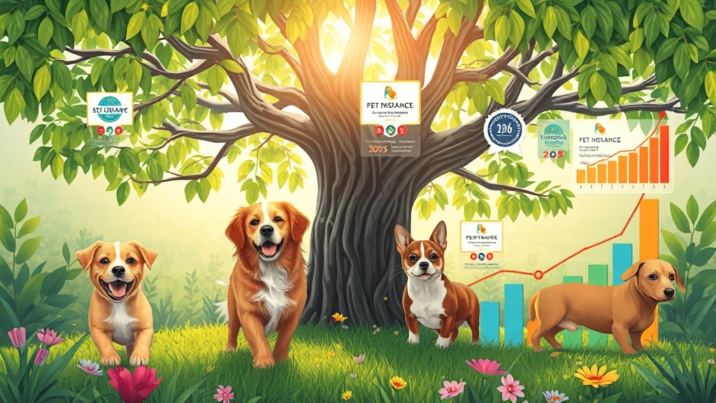 펫보험 시장 현황 및 미래 전망 (illustration 스타일)