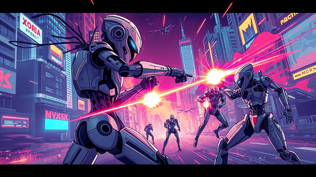 로봇 기술 및 AI 전략 분석 (illustration 스타일)