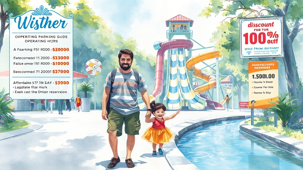 운영 시간 & 주차 정보 (watercolor 스타일)