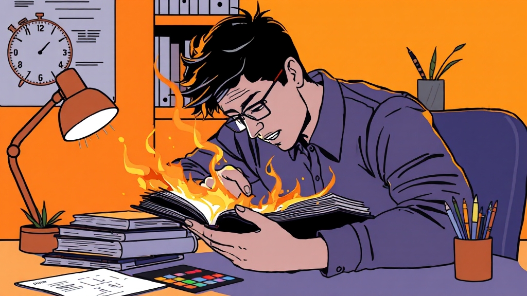 독학 학습 계획 및 방법 (illustration 스타일)