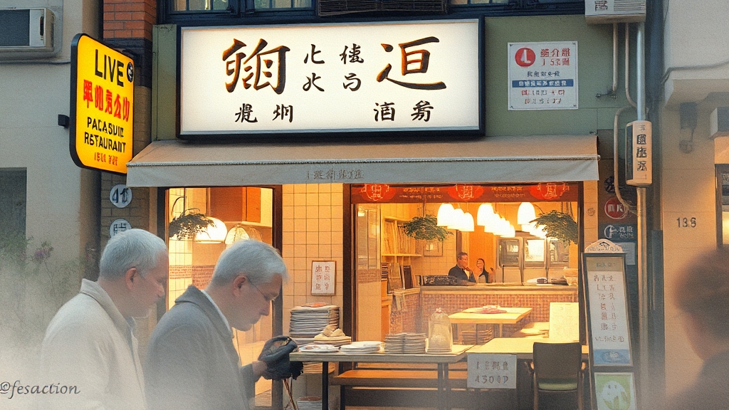 식당 위치 및 찾아가는 길 (watercolor 스타일)