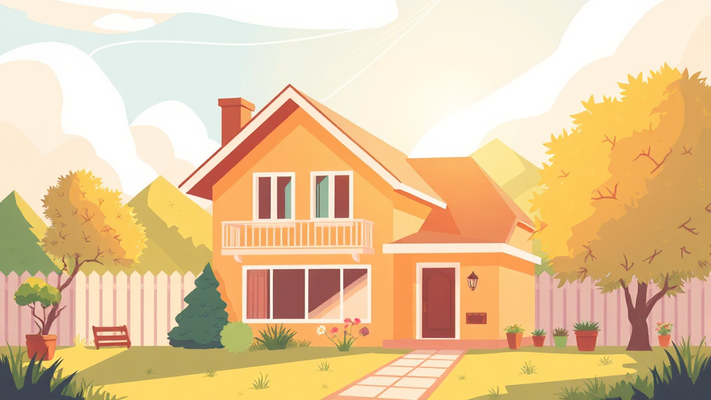 무주택자, 주택 구입 자금 활용 시 세금 감면 혜택 (illustration 스타일)