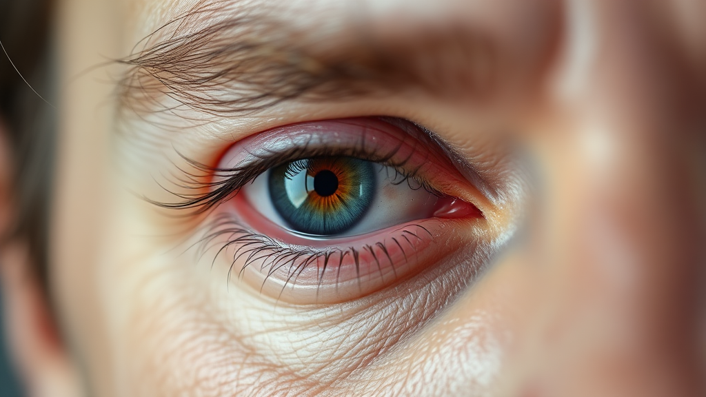 눈밑 떨림, 왜 생기는 걸까요? (realistic 스타일)