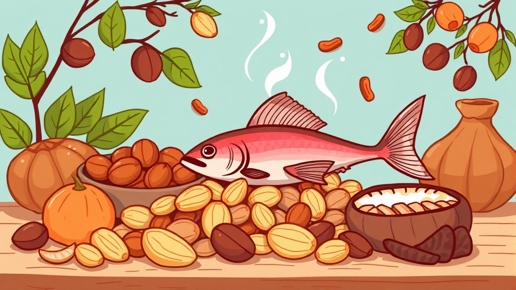 건강한 지방으로 혈당 조절하는 간식 (cartoon 스타일)