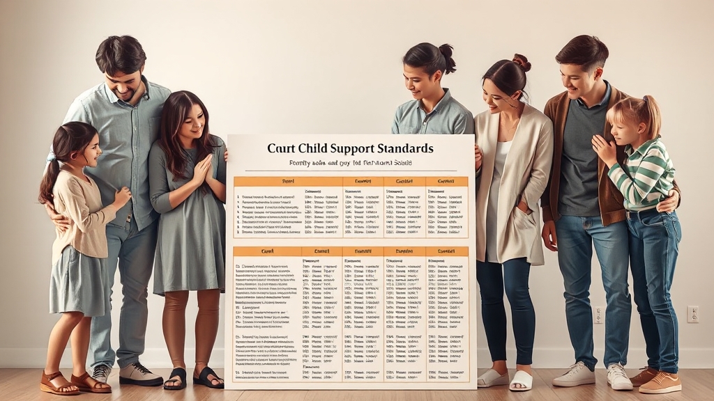 양육비 기준표 활용법 (realistic 스타일)